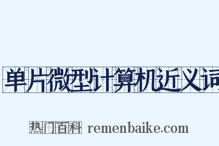 单片微型计算机近义词是什么意思的图片